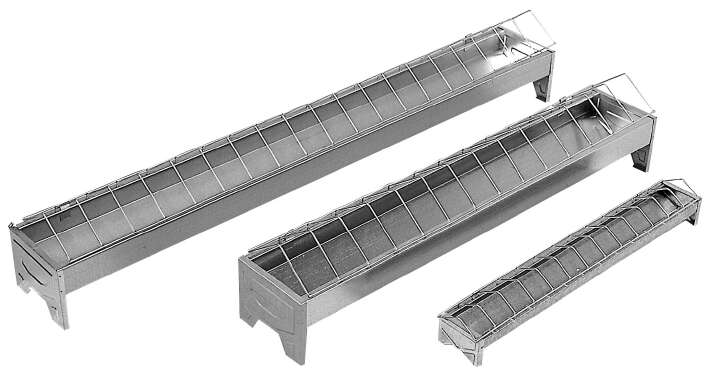 KERBL Geflügel-Futtertrog mit Fressgitter